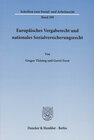 Buchcover Europäisches Vergaberecht und nationales Sozialversicherungsrecht.
