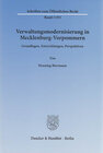 Buchcover Verwaltungsmodernisierung in Mecklenburg-Vorpommern.