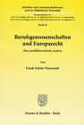 Buchcover Berufsgenossenschaften und Europarecht.