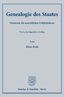 Buchcover Genealogie des Staates.