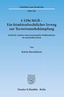 Buchcover § 129a StGB - Ein feindstrafrechtlicher Irrweg zur Terrorismusbekämpfung.
