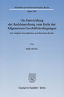 Buchcover Die Entwicklung der Rechtsprechung zum Recht der Allgemeinen Geschäftsbedingungen.