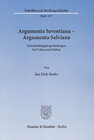 Buchcover Argumenta Iuventiana - Argumenta Salviana.