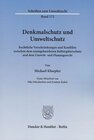 Buchcover Denkmalschutz und Umweltschutz.