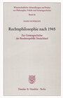 Buchcover Rechtsphilosophie nach 1945.