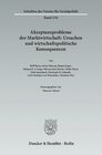 Buchcover Akzeptanzprobleme der Marktwirtschaft: Ursachen und wirtschaftspolitische Konsequenzen.