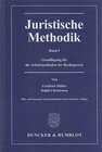 Buchcover Juristische Methodik.