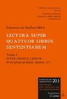 Buchcover Lectura super quattuor libros Sententiarum