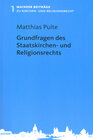 Buchcover Grundfragen des Staatskirchen- und Religionsrechts