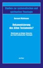 Buchcover Dekanonisierung des Alten Testaments?