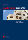 Buchcover Mauerwerk-Kalender / Mauerwerk-Kalender 2015