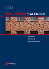 Buchcover Mauerwerk-Kalender / Mauerwerk-Kalender 2016