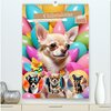 Buchcover Chihuahuas. Kunstvolle Porträts der kleinen Hunde (hochwertiger Premium Wandkalender 2025 DIN A2 hoch), Kunstdruck in Ho