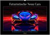 Buchcover Futuristische Neon Cars (Wandkalender 2025 DIN A2 quer), CALVENDO Monatskalender