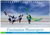 Buchcover Faszination Wassersport - Windsurfen und Kitesurfen an Nord- und Ostsee (Tischkalender 2025 DIN A5 quer), CALVENDO Monat