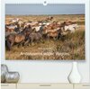 Buchcover Pferde - Andalusiens wilder Westen (hochwertiger Premium Wandkalender 2025 DIN A2 quer), Kunstdruck in Hochglanz