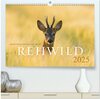 Buchcover Rehwild 2025 (hochwertiger Premium Wandkalender 2025 DIN A2 quer), Kunstdruck in Hochglanz
