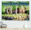 Buchcover Spreewald Aquarell Impressionen (hochwertiger Premium Wandkalender 2025 DIN A2 quer), Kunstdruck in Hochglanz