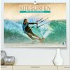 Buchcover Kitesurfen: Mit Drachen am Meer (hochwertiger Premium Wandkalender 2025 DIN A2 quer), Kunstdruck in Hochglanz