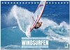 Buchcover Windsurfen: Wasser, Gischt und Wellen - Edition Funsport (Tischkalender 2025 DIN A5 quer), CALVENDO Monatskalender