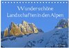 Buchcover Wunderschöne Landschaften in den Alpen (Tischkalender 2025 DIN A5 quer), CALVENDO Monatskalender