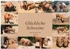 Buchcover Glückliche Schweine Berkshire-Iberico Ferkel (Wandkalender 2025 DIN A3 quer), CALVENDO Monatskalender