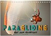 Buchcover Paragliding - Mut zum Abenteuer (Tischkalender 2025 DIN A5 quer), CALVENDO Monatskalender
