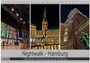 Buchcover Nightwalk - Hamburg (Tischkalender 2025 DIN A5 quer), CALVENDO Monatskalender