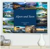 Buchcover Alpen und Seen (hochwertiger Premium Wandkalender 2025 DIN A2 quer), Kunstdruck in Hochglanz