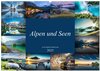 Buchcover Alpen und Seen (Wandkalender 2025 DIN A2 quer), CALVENDO Monatskalender