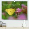 Buchcover Mit Schmetterlingen durch das Jahr (hochwertiger Premium Wandkalender 2025 DIN A2 quer), Kunstdruck in Hochglanz
