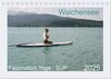Buchcover Faszination Yoga - SUP (Tischkalender 2025 DIN A5 quer), CALVENDO Monatskalender