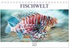 Buchcover Fischwelt - Artwork (Tischkalender 2025 DIN A5 quer), CALVENDO Monatskalender