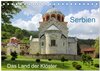 Buchcover Serbien - Das Land der Klöster (Tischkalender 2025 DIN A5 quer), CALVENDO Monatskalender