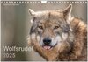 Buchcover Wolfsrudel (Wandkalender 2025 DIN A4 quer), CALVENDO Monatskalender
