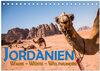 Buchcover Jordanien - Wadis - Wüste - Weltwunder (Tischkalender 2025 DIN A5 quer), CALVENDO Monatskalender