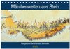 Buchcover Märchenwelten aus Stein - Manganoxid-Dendriten aus Solnhofen (Tischkalender 2025 DIN A5 quer), CALVENDO Monatskalender