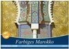 Buchcover Farbiges Marokko (Tischkalender 2025 DIN A5 quer), CALVENDO Monatskalender