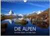 Buchcover DIE ALPEN - Schroffe Gipfel und stille Seen (Wandkalender 2025 DIN A4 quer), CALVENDO Monatskalender