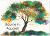 Buchcover Bäume in Aquarell (Wandkalender 2025 DIN A2 quer), CALVENDO Monatskalender