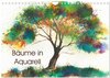 Buchcover Bäume in Aquarell (Wandkalender 2025 DIN A4 quer), CALVENDO Monatskalender
