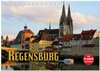 Buchcover Regensburg erleben (Tischkalender 2025 DIN A5 quer), CALVENDO Monatskalender