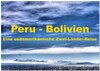 Buchcover Peru - Bolivien. Eine südamerikanische Zwei-Länder-Reise (Wandkalender 2025 DIN A2 quer), CALVENDO Monatskalender