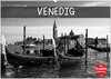 Buchcover Venedig schwarz-weiß (Wandkalender 2025 DIN A2 quer), CALVENDO Monatskalender