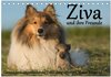 Buchcover Ziva und ihre Freunde (Tischkalender 2025 DIN A5 quer), CALVENDO Monatskalender