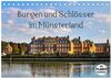 Buchcover Burgen und Schlösser im Münsterland (Tischkalender 2025 DIN A5 quer), CALVENDO Monatskalender