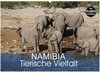Buchcover Namibia - Tierische Vielfalt (Planer) (Wandkalender 2025 DIN A2 quer), CALVENDO Monatskalender