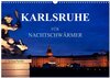 Buchcover KARLSRUHE FÜR NACHTSCHWÄRMER (Wandkalender 2025 DIN A3 quer), CALVENDO Monatskalender