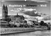 Buchcover Magdeburg in Schwarz - Weiß (Wandkalender 2025 DIN A2 quer), CALVENDO Monatskalender