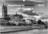 Buchcover Magdeburg in Schwarz - Weiß (Wandkalender 2025 DIN A3 quer), CALVENDO Monatskalender